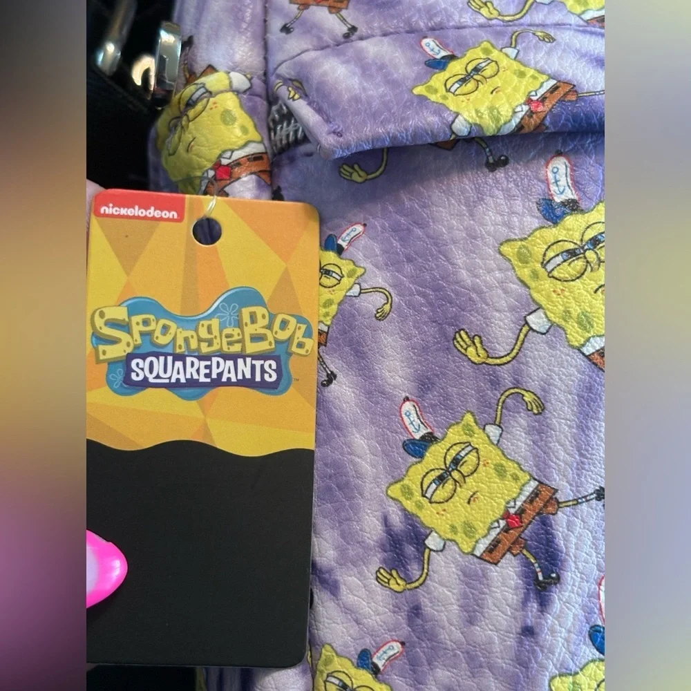 Buckle-Down SpongeBob Purple Crossbody Bag NWT